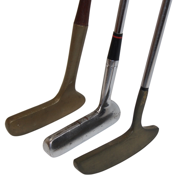 Laurie Auchterlonie St. Andrews Putter w/Wood Shaft, Pong First Flight Putter & Macgregor Smoothy N204 Putter