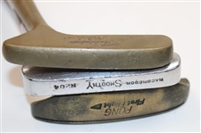 Laurie Auchterlonie St. Andrews Putter w/Wood Shaft, Pong First Flight Putter & Macgregor Smoothy N204 Putter
