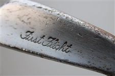 Four Chippers Or Jiggers Including Spalding #12 w/Coated Shaft, First Flight #29 w/Coated Shaft (cracked), Kenneth Smith #11 & Burke #4A Stainless
