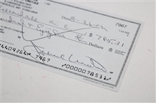 Johnny Unitas Signed Personal Check to Hillendale CC (Maryland) For $785.31 JSA ALOA