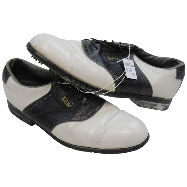 Johnny Unitas Personal Black & White FootJoy Golf Shoes