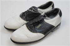 Johnny Unitas' Personal Black & White FootJoy Golf Shoes