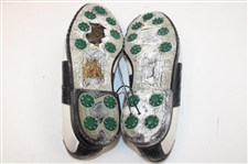 Johnny Unitas' Personal Black & White FootJoy Golf Shoes