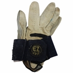 Johnny Unitas Personal EZ Grip Blue & White Used Golf Glove
