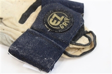 Johnny Unitas' Personal EZ Grip Blue & White Used Golf Glove