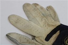 Johnny Unitas' Personal EZ Grip Blue & White Used Golf Glove