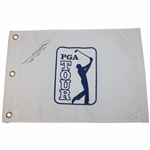 Tommy Fleetwood Signed PGA Tour Embroidered Flag JSA #HH74488
