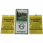 1999 PGA at Medinah CC Saturday Ticket #04057 w/Two (2) 1985 Western Open Tickets