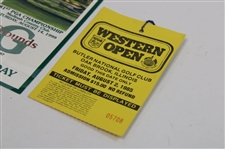 1999 PGA at Medinah CC Saturday Ticket #04057 w/Two (2) 1985 Western Open Tickets