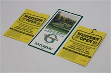 1999 PGA at Medinah CC Saturday Ticket #04057 w/Two (2) 1985 Western Open Tickets