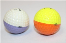 Two (2) Original Ping Karsten Two-Tone Golf Balls