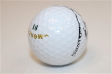 Cristobal Del Solar Signed Slazenger Money Golf Ball Inscribed 57