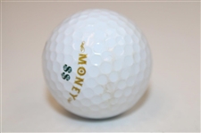 Cristobal Del Solar Signed Slazenger Money Golf Ball Inscribed 57