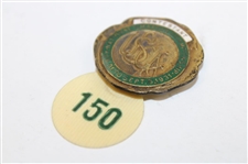 1931 US Amateur at Beverly Country Club Contestant Badge #150 - Francis Ouimet Winner