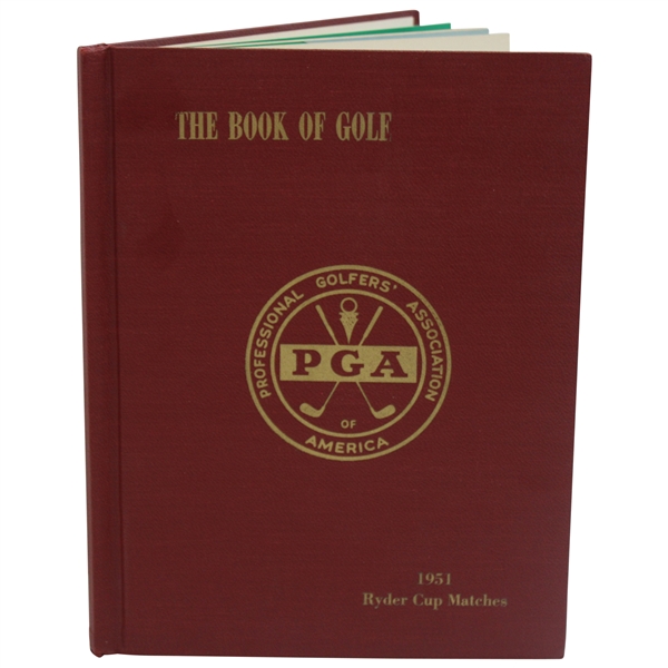 1951 Ryder Cup Matches at Pinehurst Official Program - Hard Cover Edition