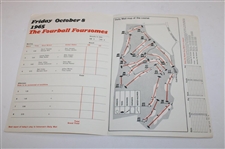 1965 Ryder Cup at Royal Birkdale Golf Club Official Program w/Daily Draw Sheet