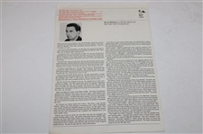 1965 Ryder Cup at Royal Birkdale Golf Club Official Program w/Daily Draw Sheet