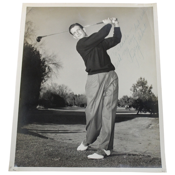 Jay Hebert Signed & Personalized Post Swing Original Alex Morrison Photo JSA ALOA