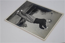 Jay Hebert Signed & Personalized Post Swing Original Alex Morrison Photo JSA ALOA