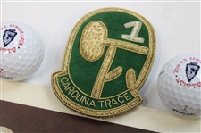 Assorted Badges, Divot Tools, Tees & Golf Balls Including Golf's Holey Rollers' Card