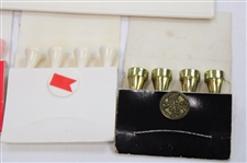 Assorted Badges, Divot Tools, Tees & Golf Balls Including Golf's Holey Rollers' Card