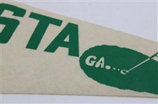 Vintage 'Augusta: Home of the Masters' Pennant