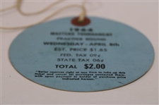 1964 Masters Tournament Wednesday Ticket #1911 - Arnold Palmer Win