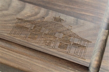 Augusta National Golf Club 2021 Holiday Party Clubhouse Wood Cutting Board in Box