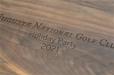 Augusta National Golf Club 2021 Holiday Party Clubhouse Wood Cutting Board in Box