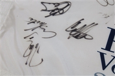 Multi-Signed PGA Championship at Valhalla White Screen Flag JSA ALOA