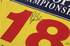 Els, Faldo, Phil & other Open Champs w/Vijay Signed 2000 Open at St Andrews Flag JSA ALOA