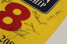 Els, Faldo, Phil & other Open Champs w/Vijay Signed 2000 Open at St Andrews Flag JSA ALOA
