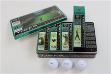 Tiger Woods 'Tiger Slam' Dozen Golf Balls in Tins - Complete Set of Four (4) 