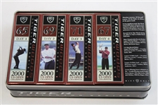 Tiger Woods 'Tiger Slam' Dozen Golf Balls in Tins - Complete Set of Four (4) 