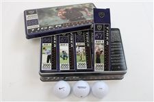 Tiger Woods 'Tiger Slam' Dozen Golf Balls in Tins - Complete Set of Four (4) 