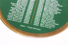 1998 Masters Tournament Commemorative Champions Bag Tag - First Tiger Woods