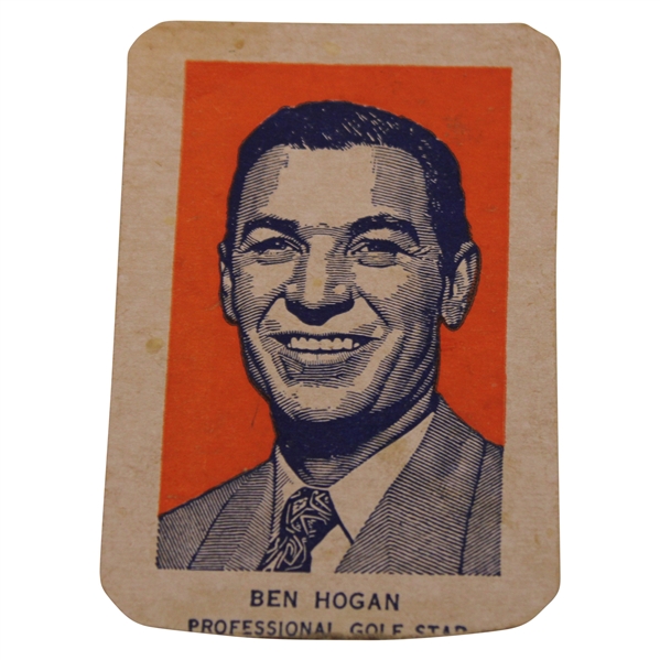 Ben Hogan Golf Card 1952 Wheaties Portrait-Hand Cut Golf Card