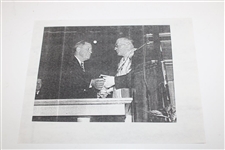 Bobby Jones Personal Greets Provost Robert Leonard G.M. Cowie Photo w/Richard Gordin Letter