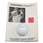 Dwight D. Eisenhower General Ike Replica Monogrammed Golf Ball in Package