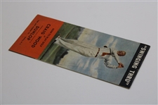 1935 Craig Wood Dunlop How To Play Golf 'Swinging Thru' Advertising Pamphlet