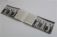 1935 Craig Wood Dunlop How To Play Golf 'Swinging Thru' Advertising Pamphlet