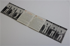 1935 Craig Wood Dunlop How To Play Golf 'Swinging Thru' Advertising Pamphlet