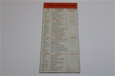 1935 Craig Wood Dunlop How To Play Golf 'Swinging Thru' Advertising Pamphlet