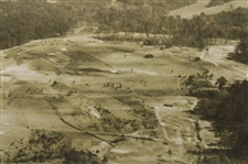 1930's Augusta National GC Original Aerial Photo of 13th & 14th Fairways Under Construction - Miller Collection