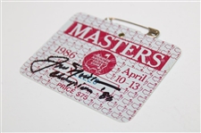 Jack Nicklaus Signed 1986 Masters SERIES Badge w/'Champion '86' - 1of1! JSA ALOA