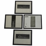 Four (4) Irrigation & Sprinkler Efficiency Glass Negative Photos - Wendell Miller Collection