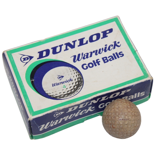 Dunlop Warwick Golf Ball In Warwick Golf Ball Box