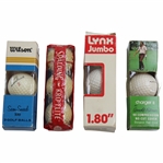 Red Spalding Dot Diamond Dimple Pattern Golf Ball Box