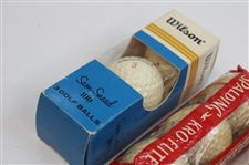 Red Spalding Dot Diamond Dimple Pattern Golf Ball Box