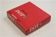 Red Spalding Dot Diamond Dimple Pattern Golf Ball Box